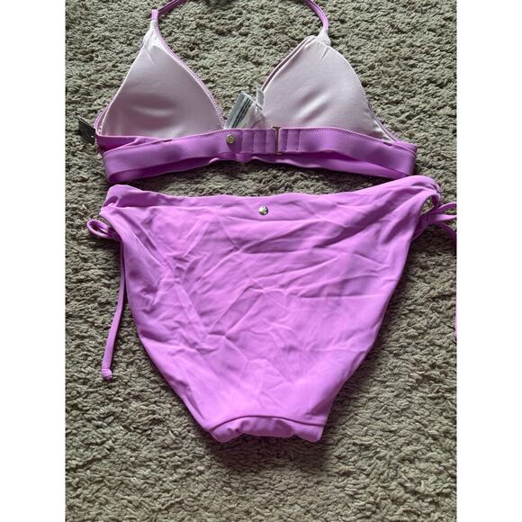 Victoria’s Secret purple pink bikini set top sz M and bottom sz L - Picture 8 of 8